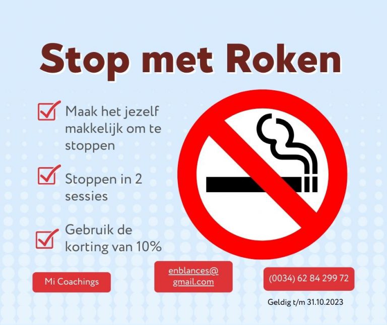 Stop met roken met behulp van hypnose